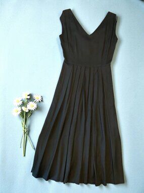 vintage Putumayo black midi dress